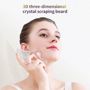 Facial Massager Crystal Scraping Board Resin Gua Sha Body Scraper Face Lifting Massage Firm Skin