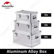 Naturehike 30-80L Aluminum Alloy Box Outdoor Camping Storage Box High-capacity Move House Travel Sundries Trunk Portable Case