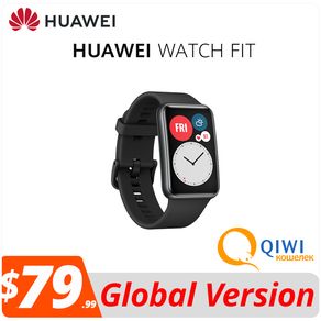 Global Version HUAWEI Watch FIT SmartWatch Quick-Workout Animations Blood Oxygen FIT 10 Days Battery Life