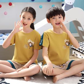 Baby Pajamas Summer Cotton Short-sleeved Boys Girls Clothing Sets Children Cartoon Sleepwear Kids Pyjamas Enfant Child Pyjama