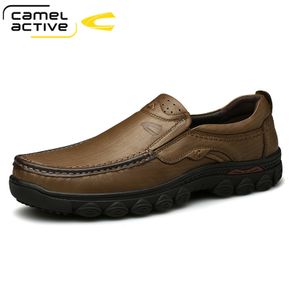 Camel Active New Genuine Leather Men's Shoes New Fashion Set Foot Soft Cowhide Lightweight Breathable Casual Shoes Men Loafers