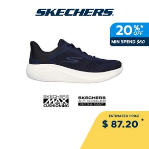 Skechers Men Max Cushioning Essential Momentum Running Shoes - 220722-NVOR - Air-Cooled Goga Mat, Sneakers, Casual
