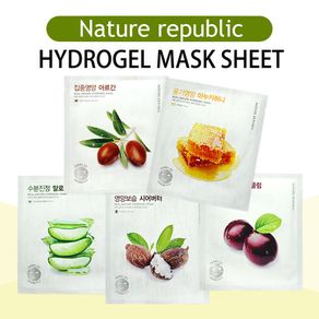 [Nature Republic] Real Nature Hydrogel Sheet Mask/Argan/Manuka Honey/aloe/shea butter/kakadu plum