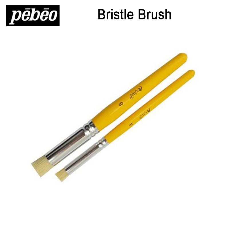 Pebeo 950450C bristle paint brush oil /Acrylic/watercolor/Gouache painting  brush art supplies 3pcs/set