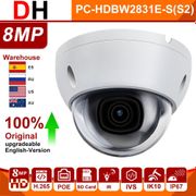 DH IP Camera 8MP IPC-HDBW2831E-S-S2 4K Dome IP67 IK10 Starlight CCTV Security Protection Surveillance Camera IPC Indoor Cam
