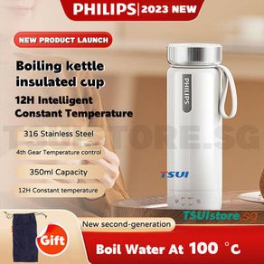 400ML Portable Electric Kettle Thermal Cup Coffee Tea Coffee Travel Water  Boiler Temperature Control Smart Water Kettle Thermos in 2023