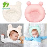 NEXTSHOP Anti Roll Baby Pillow Soft Anti Flat Head Sleep Positioner Sleeping Support Memory Foam Newborn Nursing Neck Protection Toddler Cushion