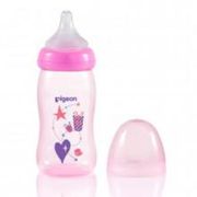 Pigeon SOFTOUCH PERISTALTIC PLUS CLEAR PP BOTTLE 240ML