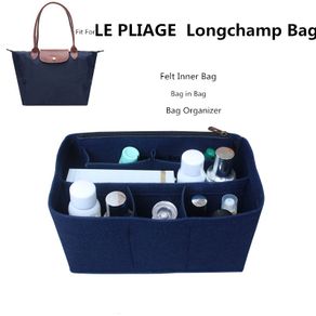 Purse Organizer Longchamp Le Pliage Large Tote Insert Liner Black Noir