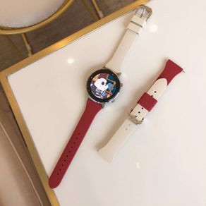🆕Adapter huawei watch3 wristwatch GT2Epro small pretty waist silicone color适配华为watch3手表表带GT2Epro细小蛮腰硅胶撞色GT3 42mm女 LO8202
