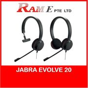 Jabra Evolve 20 Mono/Stereo & UC Default/MS Certified & USB-A Professional Headset