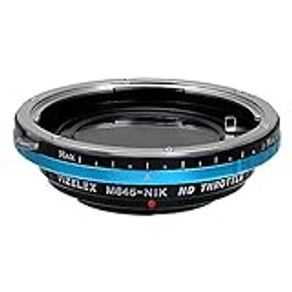 Vizelex ND Throttle Lens Mount Adapter - Mamiya 645 (M645) Manual Focus Lenses to Nikon F Mount SLR Camera Body with Built-In Variable ND Filter (2-Stop to 8-Stops)
