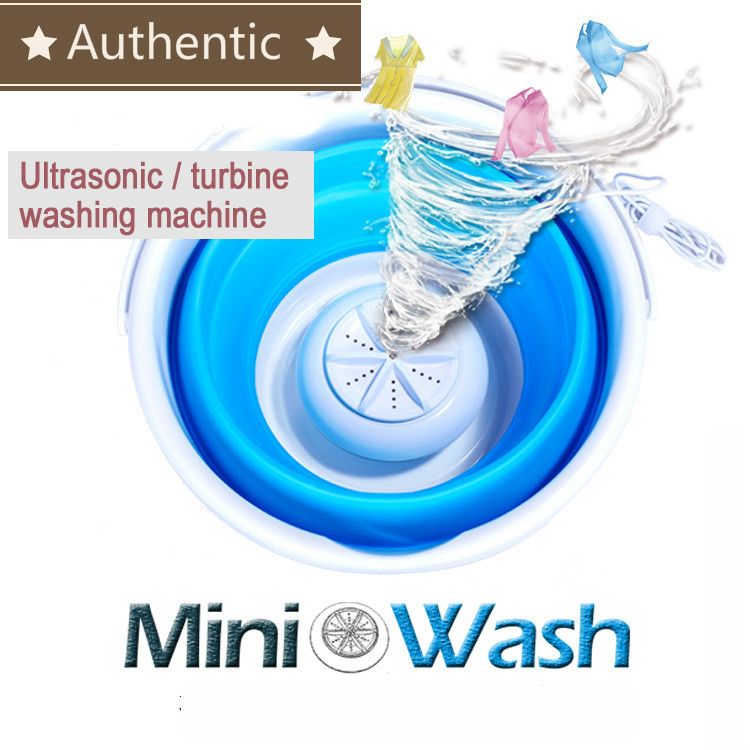 Mini Portable Washing Machine Underwear Ultrasonic Washing Machine Compact  Laundry Machine with USB Cord for Underwear, Socks, Baby Clothes 3.8 L