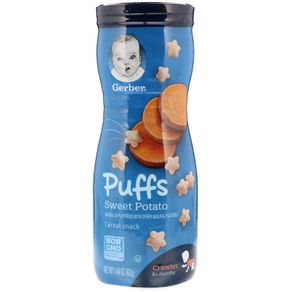 Gerber Puffs Cereal Snack Crawler 8+ Months Sweet Potato 1.48 oz (42 g)