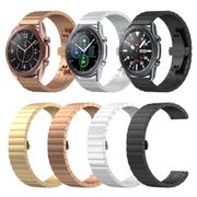 Metal bracelet 20mm 22mm for samsung galaxy watch 3 45mm 41mm/active 2 40mm 44mm/Gear sport S2 S3 band stainless steel strap
