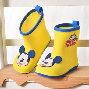 New Disney Children s Rain Boots Mickey Minnie Boys and Girls Non-slip Waterproof Rubber Shoes Kids Baby Water