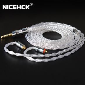 NiceHCK LitzPS-Pro 8 Core 4N Litz Pure Silver Earphone Cable 3.5mm/2.5mm/4.4mm MMCX/NX7/QDC/0.78 2Pin for CIEM MK3 ST-10s LZ A7