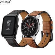 20/22mm strap For Galaxy Watch 46mm/42mm/Active Samsung Gear S3 frontier/S2/Sport Genuine Leather Band Huawei Watch GT S 3 2 46