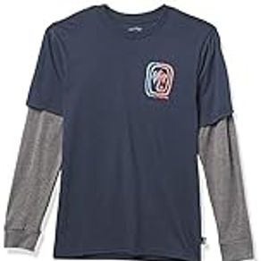 Billabong Boys' Graphic Twofer Tee, Navy, X-Large