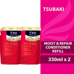 Tsubaki Premium Shampoo/Conditioner 330ml Refill Bundle of 2