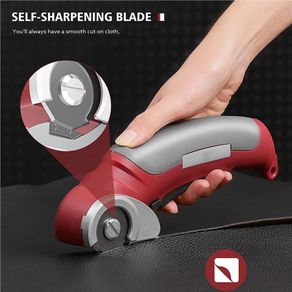 Electric Cloth Cutter 90mm Fabric Cutting Machine Rotary Blade Leather  Shear NEW