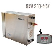 Free Shipping 6KW380-415V 50HZ stainless steel Club Commercial/domestic use vapor Turkish steam generator factory directly sales