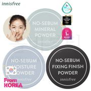 [Innisfree] No-Sebum Mineral Powder 5g / No-Sebum Moisture Powder 5g / No-Sebum Fixing Finish Powder 10g