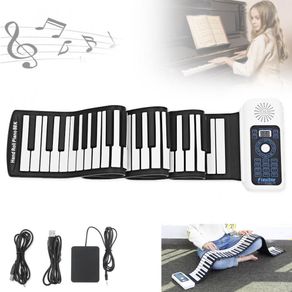 Flexible 88 Keys Usb Flexible Roll Up Roll-Up Electronic Piano Keyboard