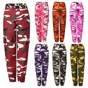 Womens Camo Cargo Trousers Casual Pants Ladies Military Army Combat Camouflage S-XL