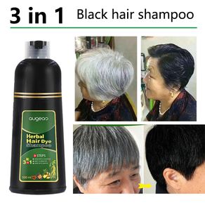 Organic Natural Fast Hair Dye Only 5 Minutes Noni Plant Essence Black Hair Color Dye Shampoo for Cover Gray White Hair