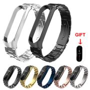 Stainless Steel Strap for Xiaomi Mi Band 6/5/4/3 Band Metal Bracelet Wristband Accessories for Miband 3 4 5 6