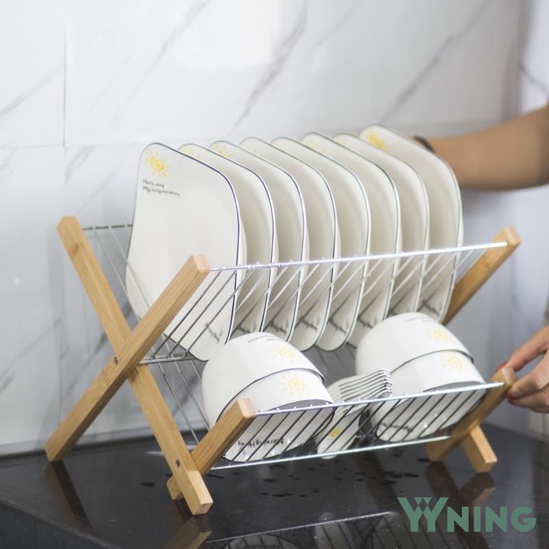 Behogar Dish Drying Rack 2 Tier Stainless Steel Dish Rack with Utensil  Holder Cup Holder Dish Drainer for Kitchen Counter Top