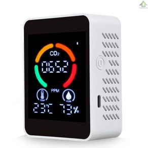 3 in 1 Carbon Dioxide Detector Air Quality Monitor Temperature Humidity Air Analyzer for CO2 Digital CO2 Meter for Home Office