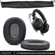 Replacement Ear Pads & Headband Cushions for Marshall Monitor Over-Ear Stereo Headphones, Headset Earpads,Ear Cushions, Ear Cups Repair Parts (Black)