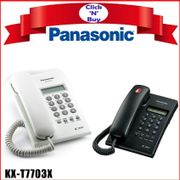 Panasonic KX-T7703X Telephone Corded. Also known as KX-T7703. LCD Display. Black or White. (Export Set - No Warranty)