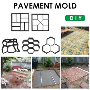 Garden Walk Pavement Mold DIY Manually Paving Cement Brick Stone Road Concrete  Molds Path Maker Reusable DIY Manually Paving