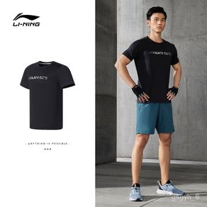 NEW🉑Li Ning Short-SleeveTMen's T-shirt2022New Training Series Quick-Drying Men's Cool round Neck Summer Sportswear R4AU
