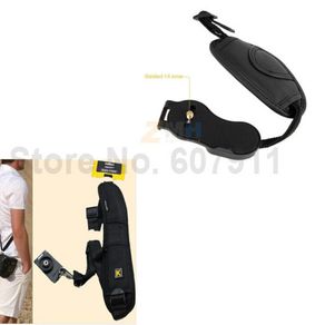 2 in 1 Quick Rapid Camera Shoulder Neck Strap Belt Sling Sponge Pad+ Wrist hand grip strap For 5D2 5D3 60D D3200 Camera SLR DSLR