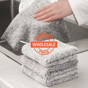 Bamboo Charcoal Dish Towel, Microfiber Dish Cloth, Household