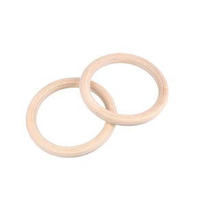 2Pcs/Pairs Wood Wooden Ring Portable Gymnastics Rings Gym Shoulder Strength Home Fitness Training Equipment