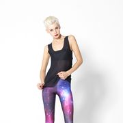 2020 Blue galaxy Style Women Leggings High Waist Legging Winter Printed Women Pants Slim Fitness Leggins Sexy Gym Clothes