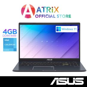【Express Delivery】ASUS Vivobook 15 E510KA-BR123WS | 15.6inch HD | Intel Celeron 4500 | Win11 | 4GB DDR4 RAM | 128GB eMMC | 1 Yr ASUS Warranty