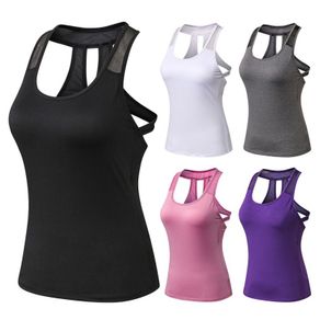 Female Sport Top  Woman T-shirt Crop Top Yoga Gym Fitness Sport Sleeveless Vest Singlet Women Running Training Yoga Slim Vest