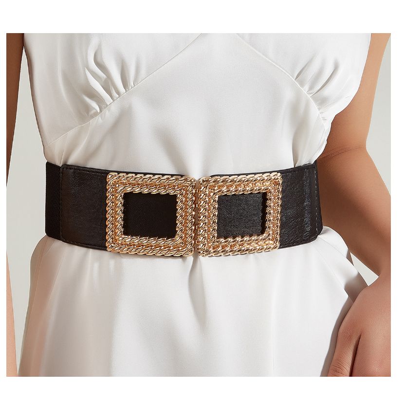 1PCS Sexy Leather Women Waist Belt Elastic Wide Band Waspie Corset Cinch  Underbust