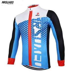 ARSUXEO Men Cycling Jerseys Pro Team Downhill Jerseys MTB Mountain Bike  Shirts