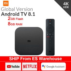 Original Global Xiaomi Mi TV Box S 4K HDR Android TV 8.1 Ultra HD