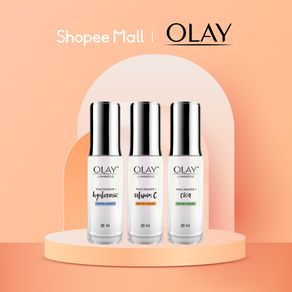 Olay Luminous Super Serum Trio Bundle (Vitamin C 30ml+Cica 30ml+Hyaluronic 30ml) Brand Box