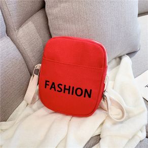 Children's small bag diagonally across 2019 new Korean version of ins fashion canvas tide boys and girls all-match casual should