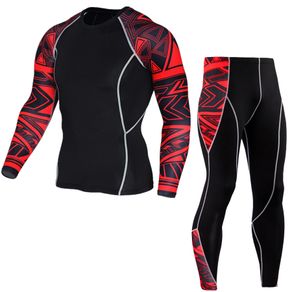 Quick Dry Men Long Sleeve Compression Shirt Fitness Gym Tights Running Bodybuilding Compression Top Sportswear