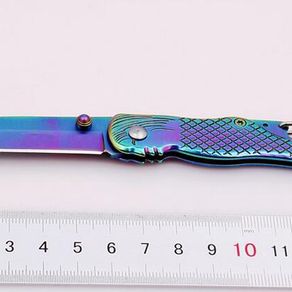 Stainless Steel Blade Pocket Camping Knife Titanium Handle Survival Folding Knife Tactical Hunting Outdoor Rescue Knife
